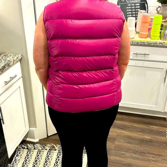 Lands End Pink button up vest - Picture 2 of 3